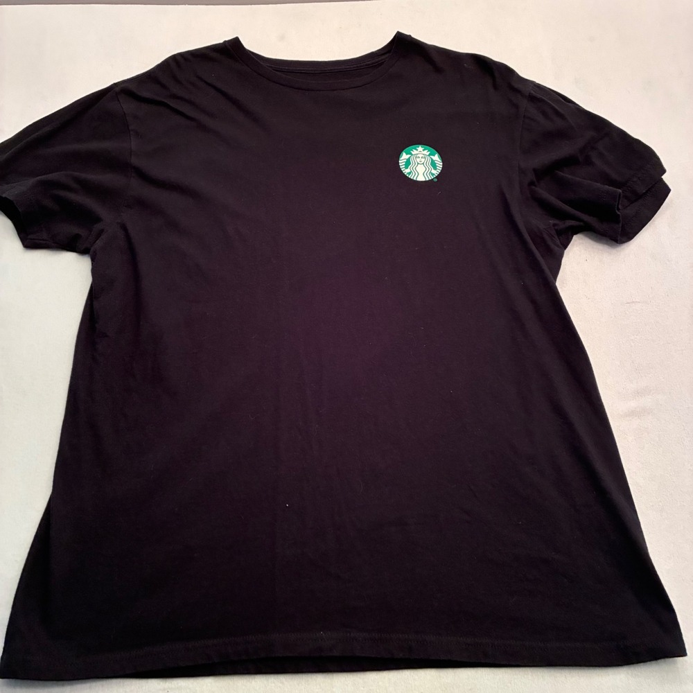 Starbucks Disability Advocacy Network Shirt Mens Large Black Graphic Tee L